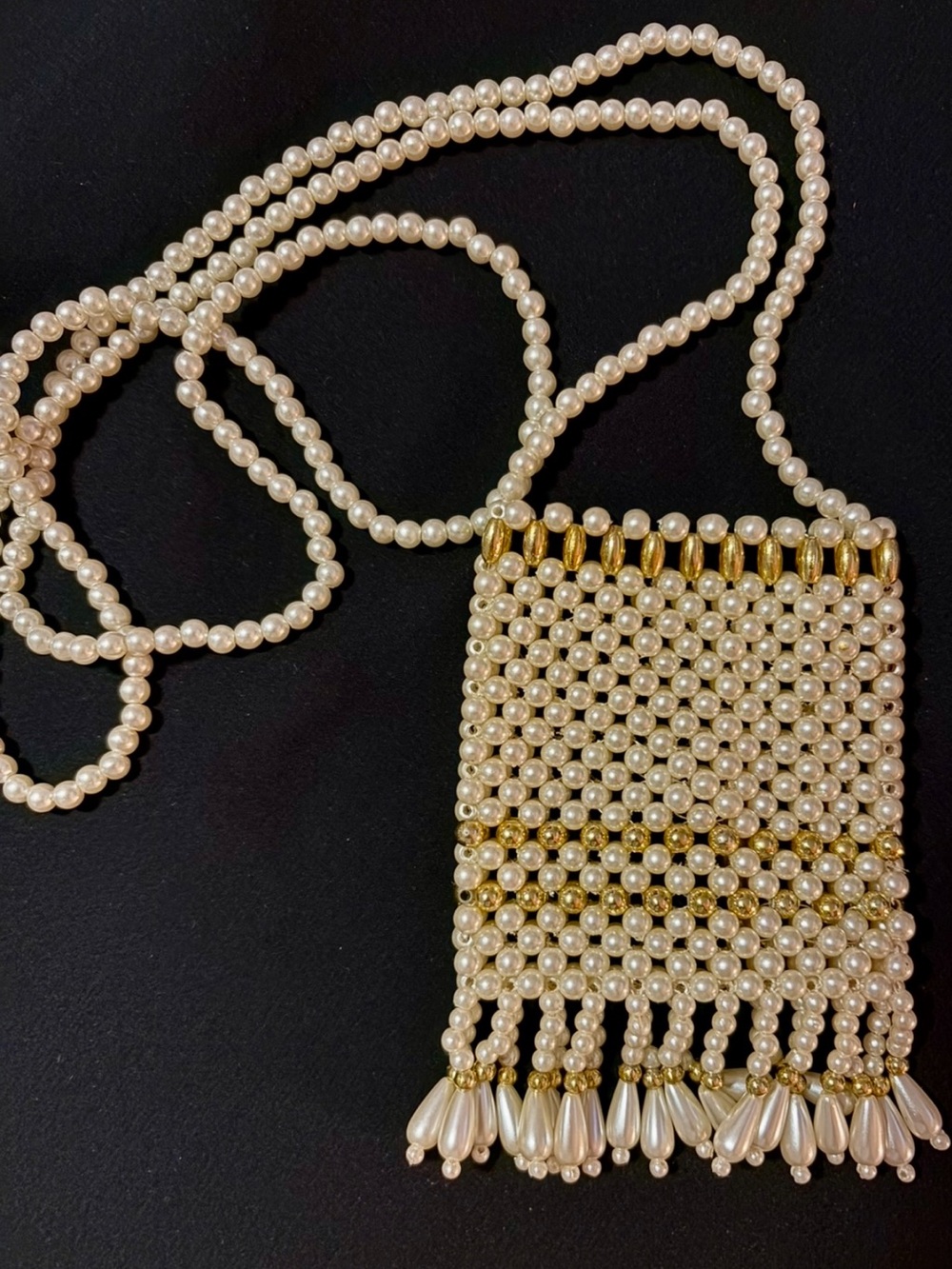 New Hand Beaded Fringe Crossbody Small Bag